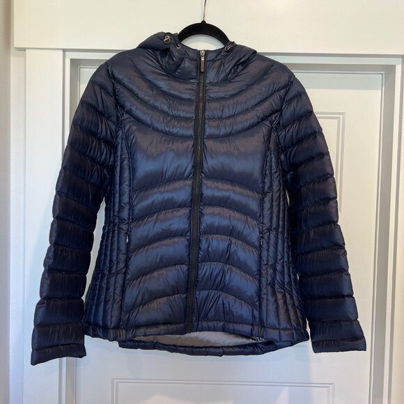 Andrew Marc Women’s Navy Packable Lightweight Premium Down Jacket, XXL - Picture 2 of 10